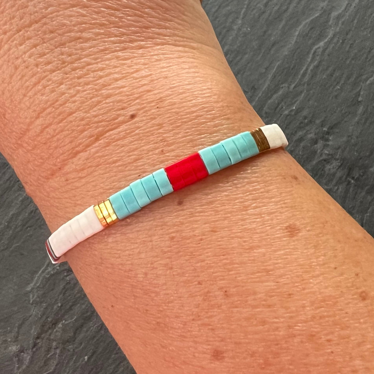 Stretch Tile Bracelet - Phoenix | Handmade by Libby & Smee