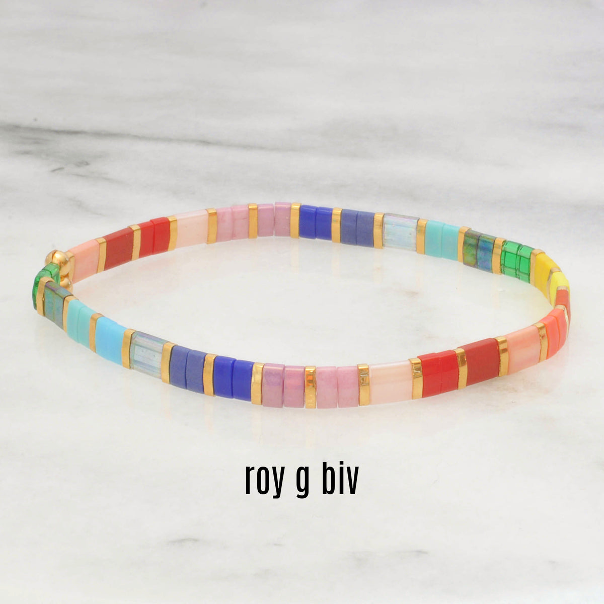 Tile Bracelet Curated Set — RAINBOW SET | Handmade by Libby & Smee