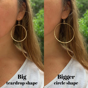 Big Beaded Hoop Earrings