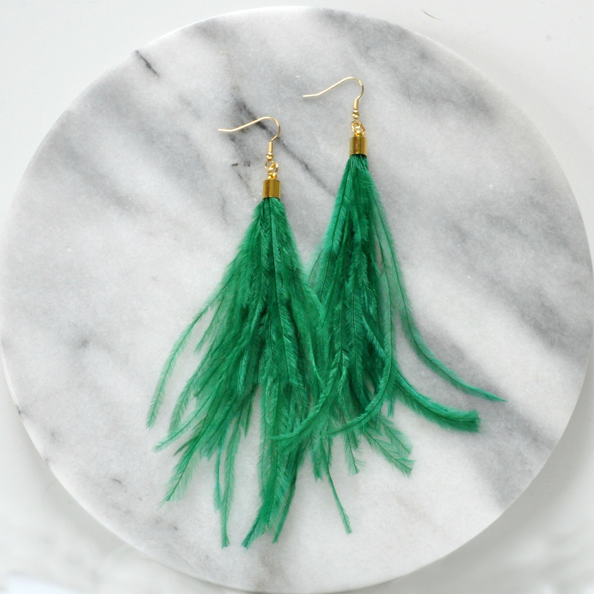 Feather earrings forest cheapest green.Long earrings with feathers.Dangling earrings with feathers.Green feather earrings with reliable hooks.Boho