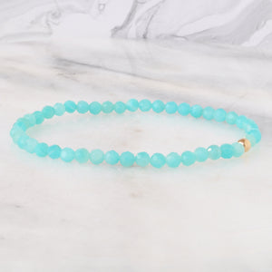 Amazonite Gemstone Stretch Bracelet