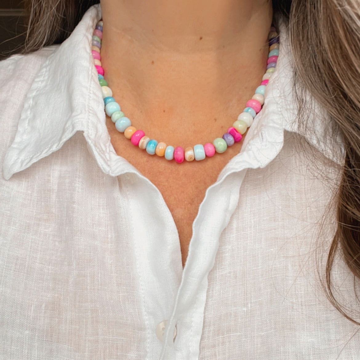 One-of-a-Kind Opal Candy Necklace