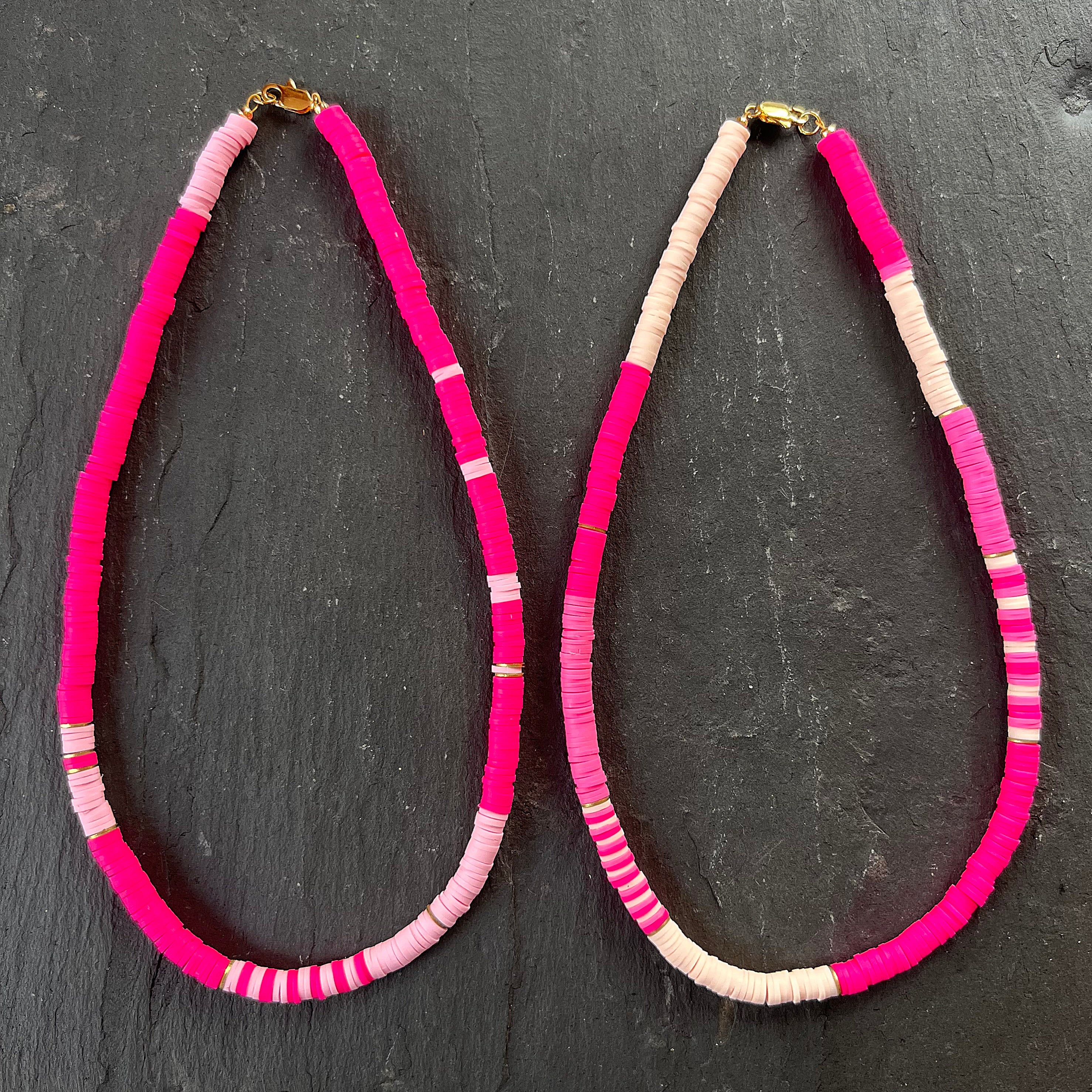 Heishi Bead Necklaces - MALIBU and MALIBU BEACH