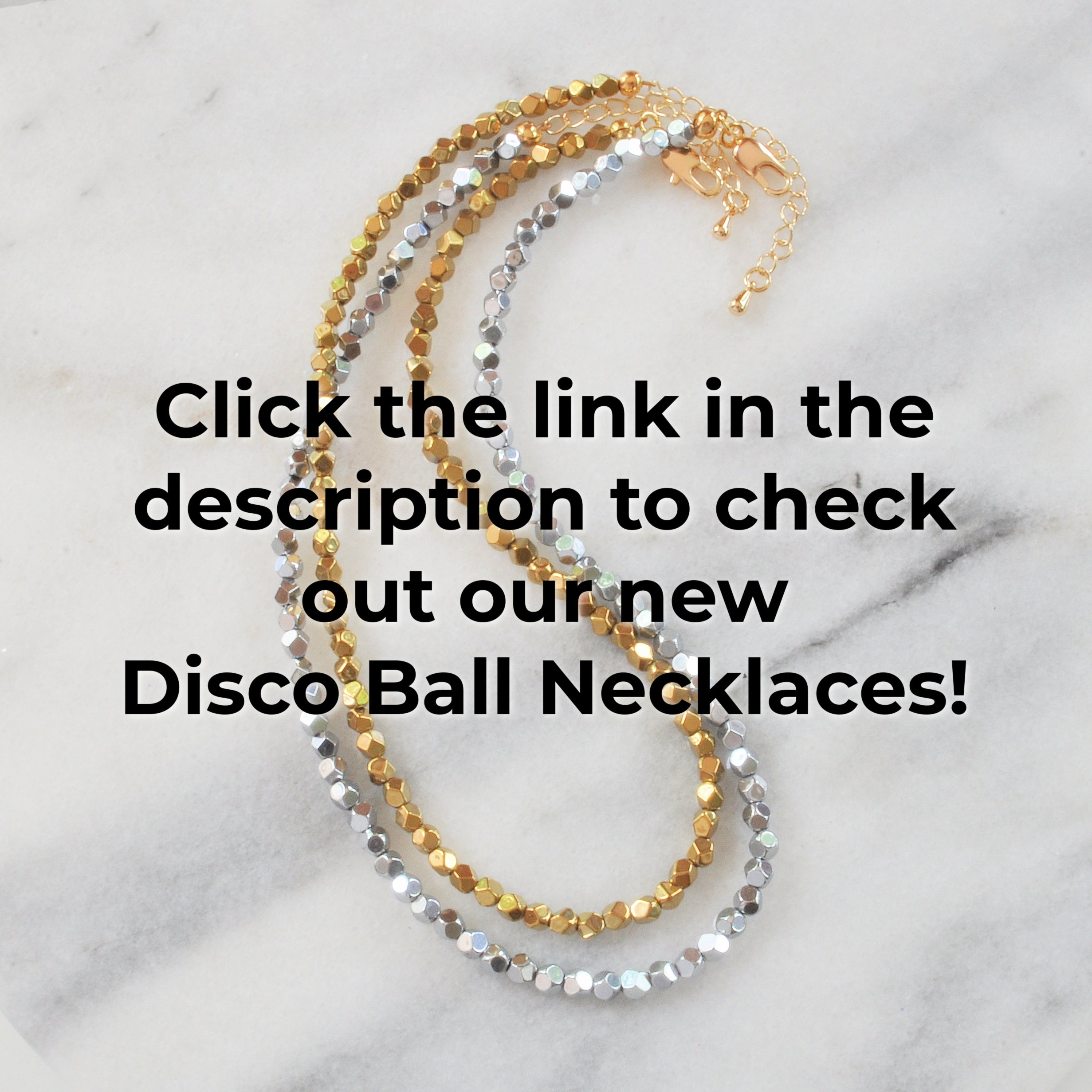 Gold and Silver Disco Ball Bracelets