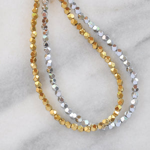 Disco Ball Hematite Gemstone Choker