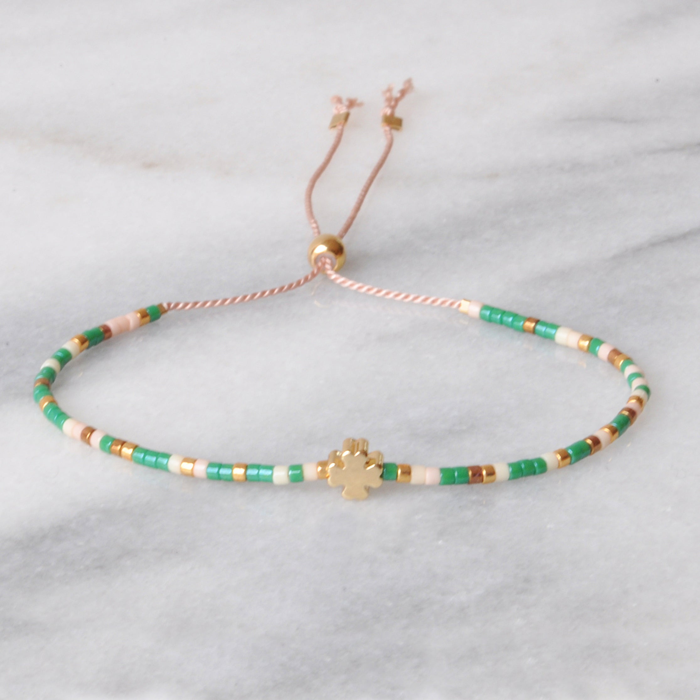 The Malachite and Lucky Gold Bracelet Stack