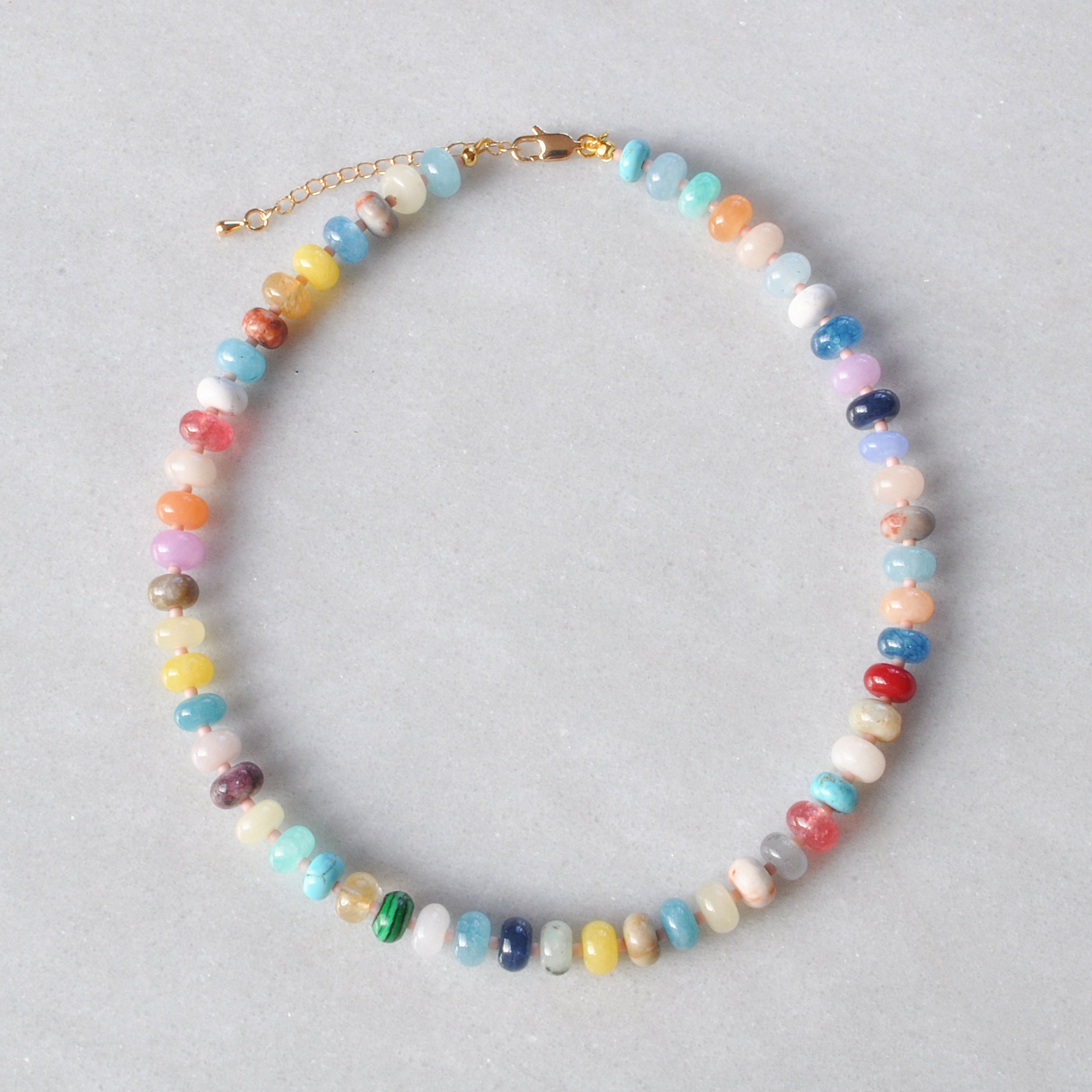 Rum Punch Gemstone Necklace