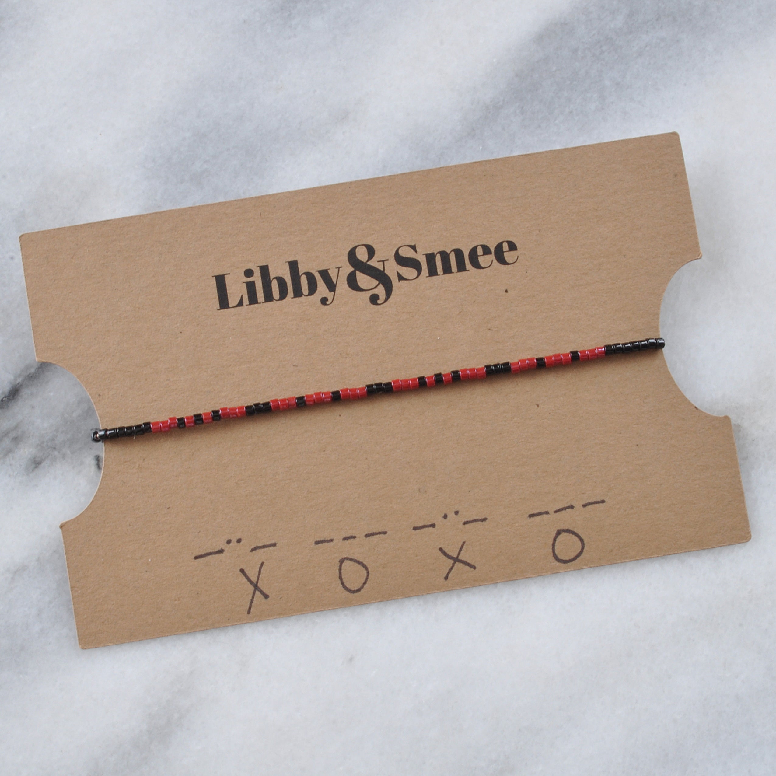 Dark and Sexy Morse Code Valentine String Bracelets