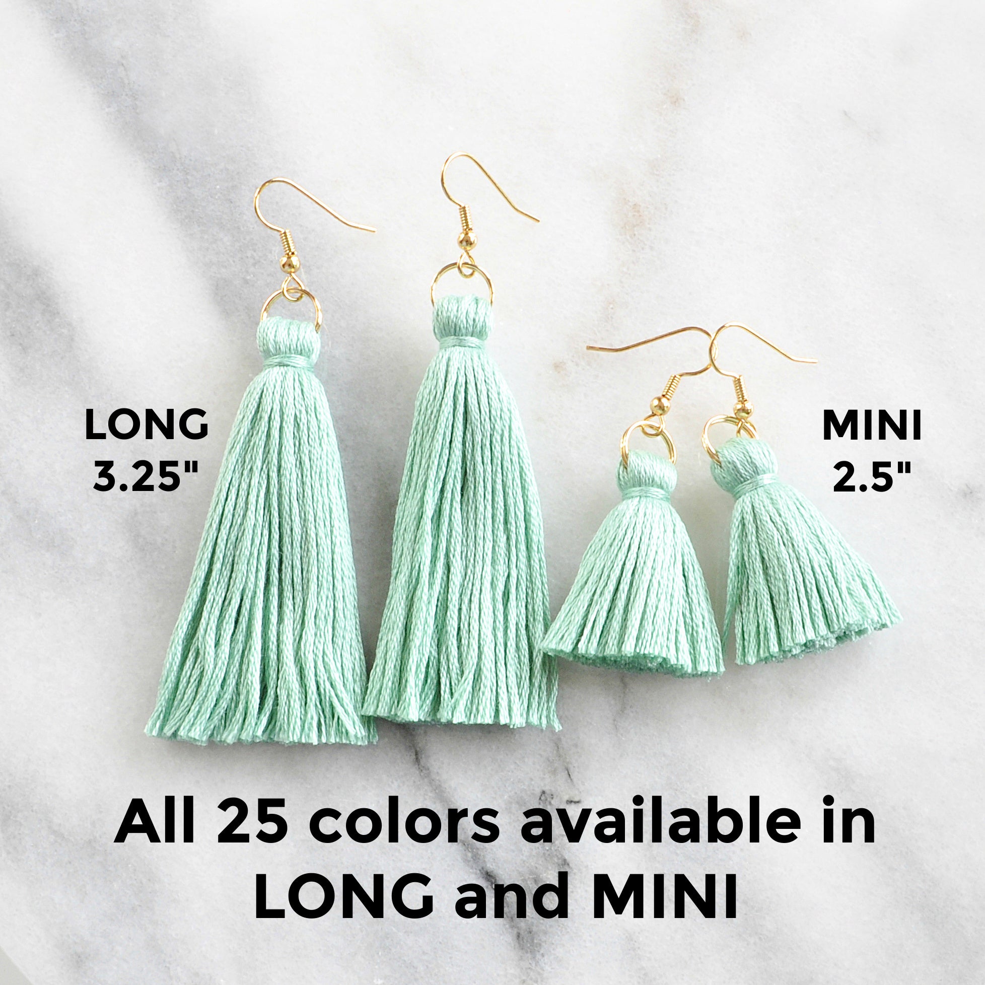 Classic Tassel Earrings in 25 Colors