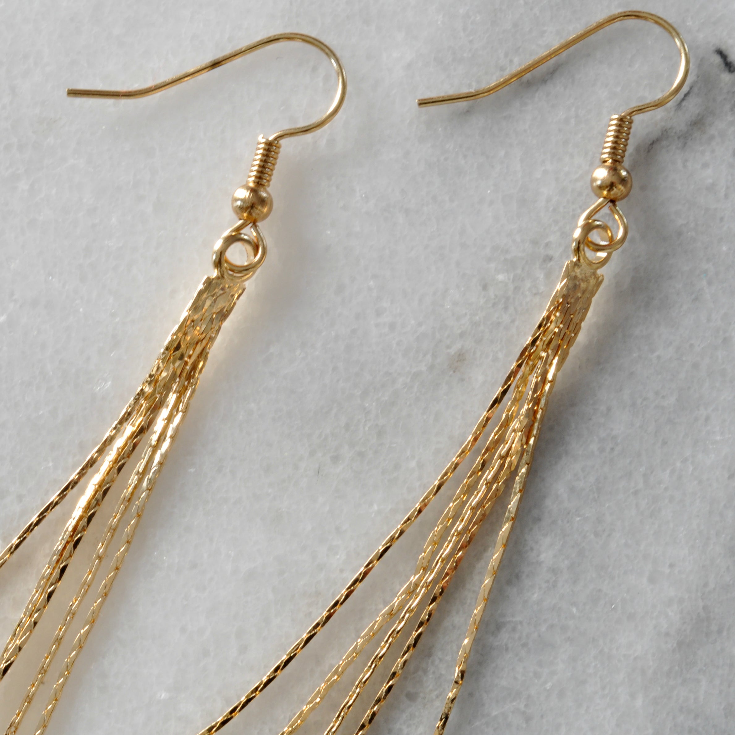 Gold Chain Earrings  Handmade by Libby & Smee