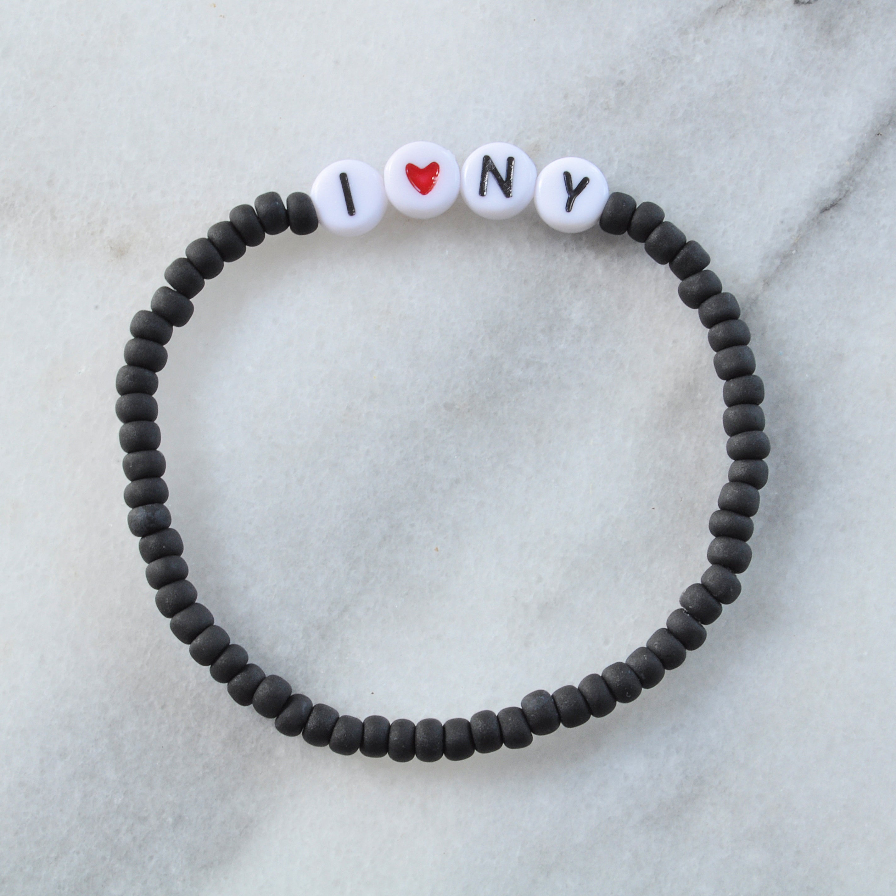 'I LOVE YOU', and 'I Heart' Custom Stretch Bracelets