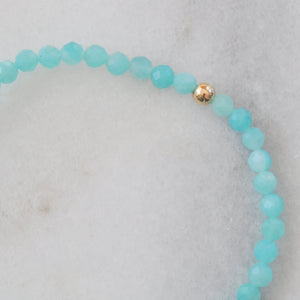 Amazonite Gemstone Stretch Bracelet