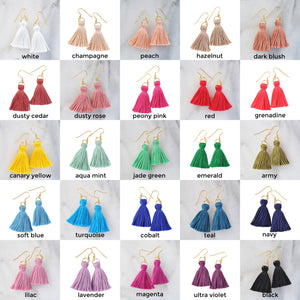 Classic Tassel Earrings in 25 Colors