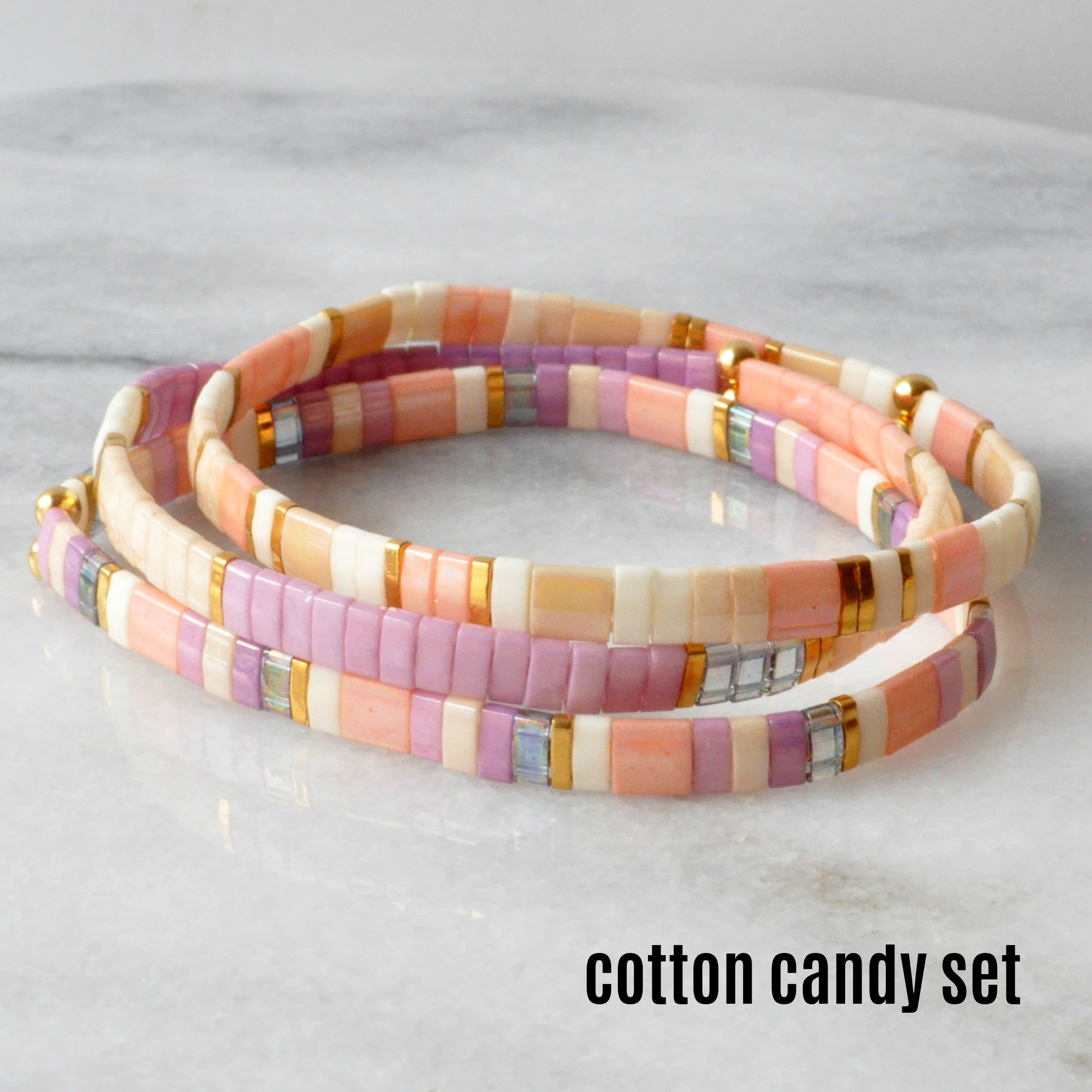 Libby & Smee stretch tile bracelet sets