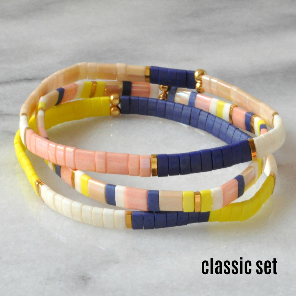 Curated Tile Bracelet Sets | Handmade by Libby & Smee