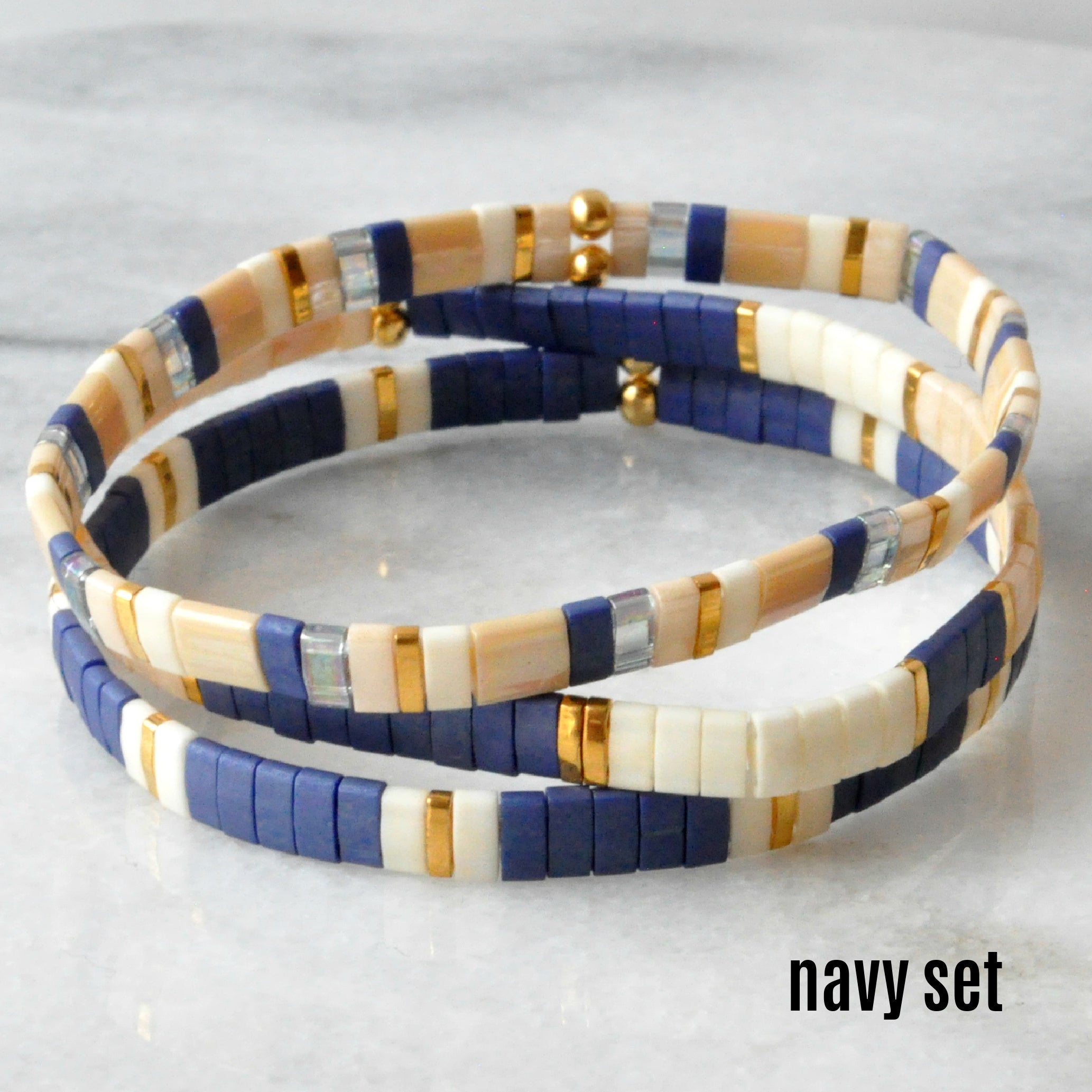 Libby & Smee stretch tile bracelet sets