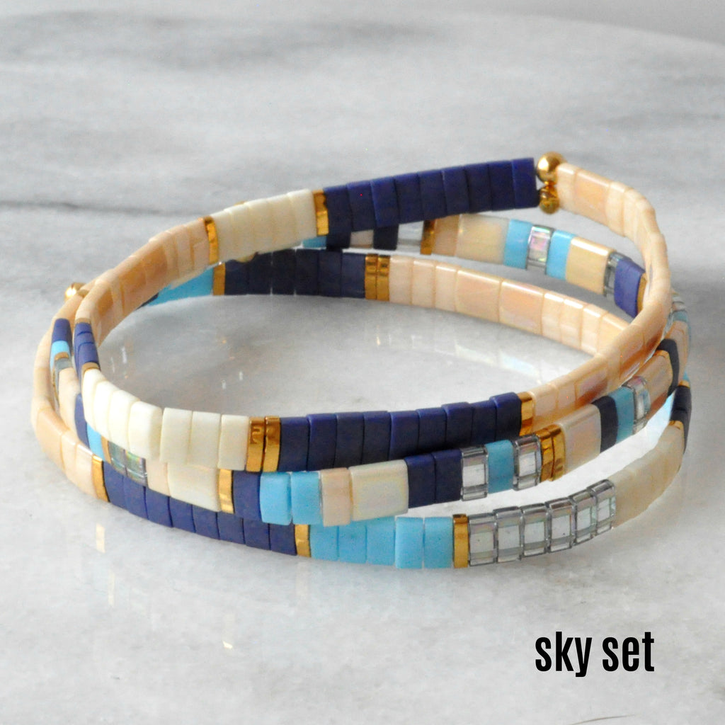 Curated Tile Bracelet Sets | Handmade by Libby & Smee