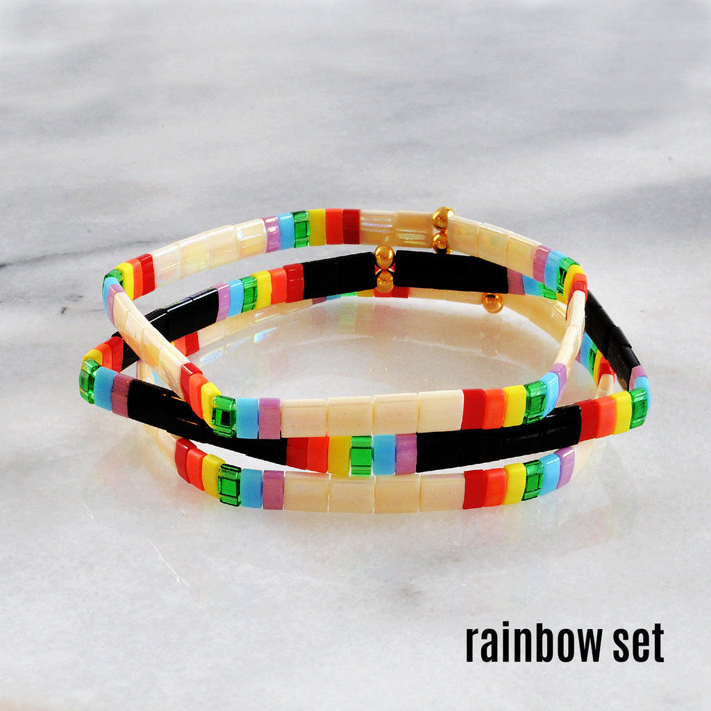 Curated Tile Bracelet Sets | Handmade by Libby & Smee