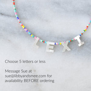 Custom Mother-of-Pearl Name Necklace