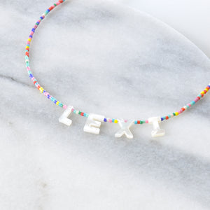 Custom Mother-of-Pearl Name Necklace