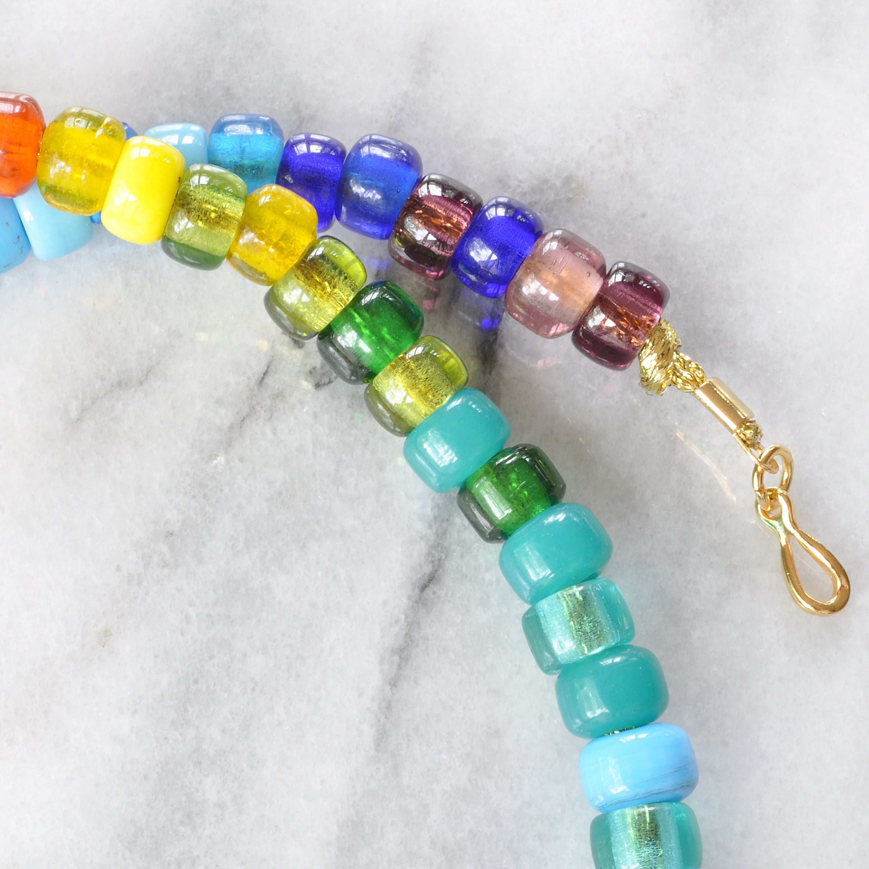 Rainbow Pony Bead Necklace
