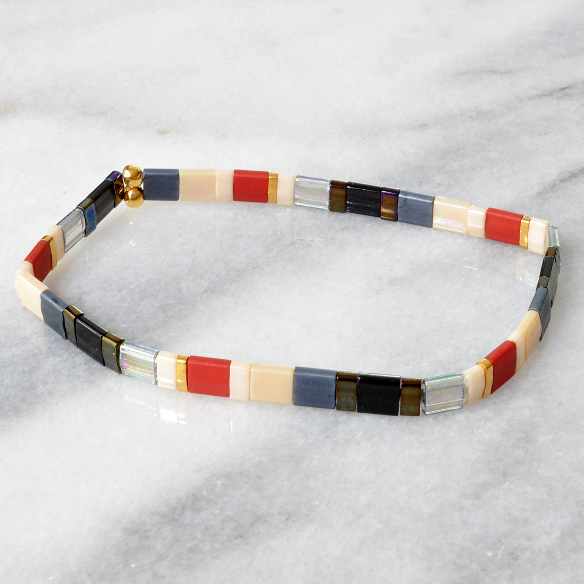Stretch Tile Bracelet - Deco | Handmade by Libby & Smee
