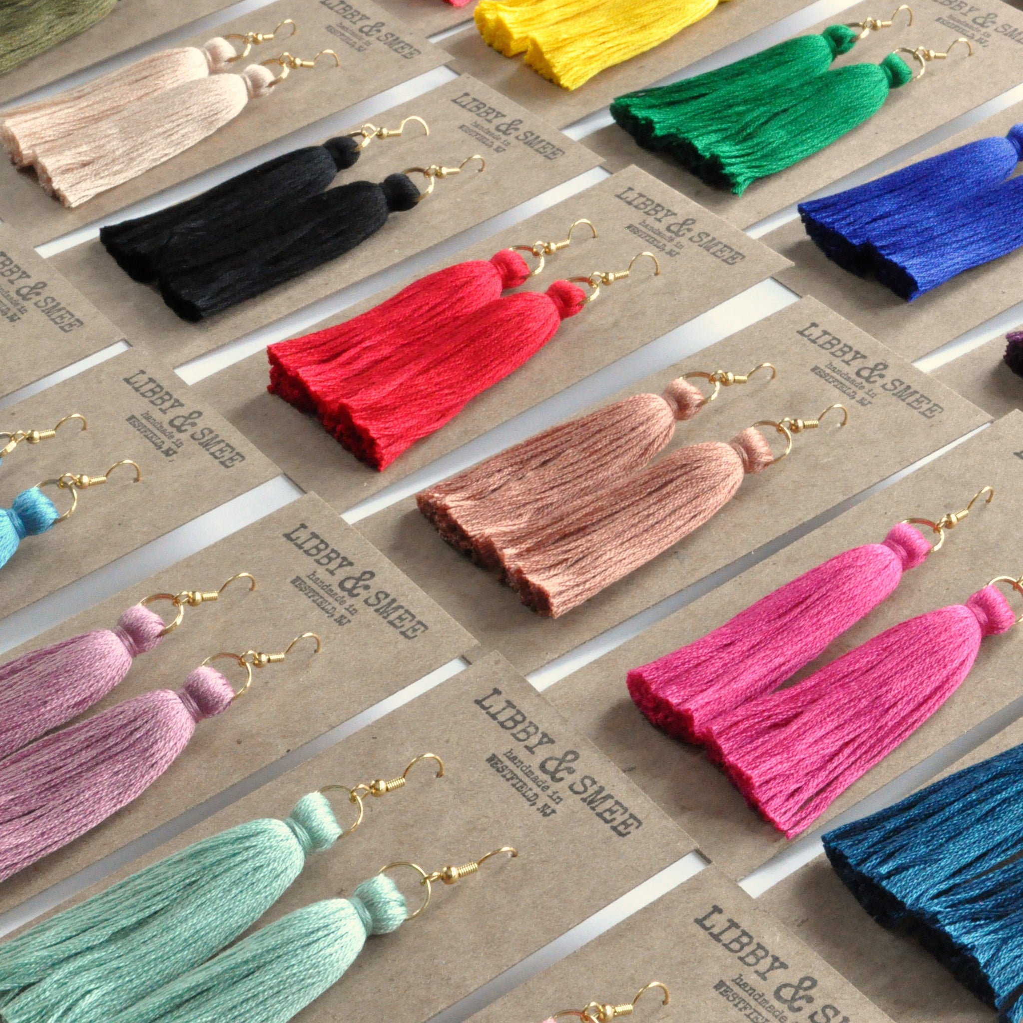 Tassel Earrings Handmade by Libby Smee