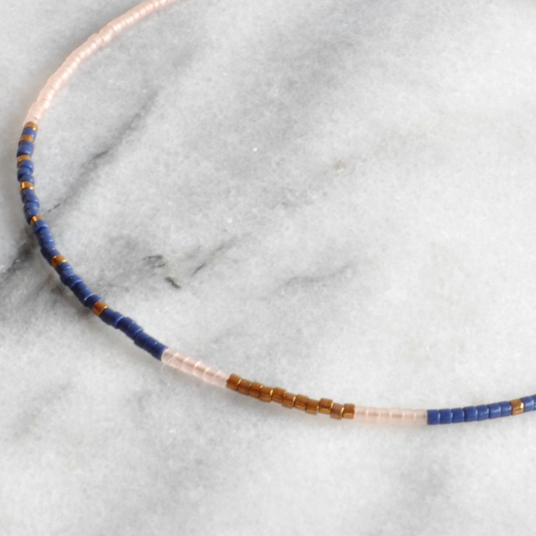 Navy Blue Choker | Handmade by Libby & Smee