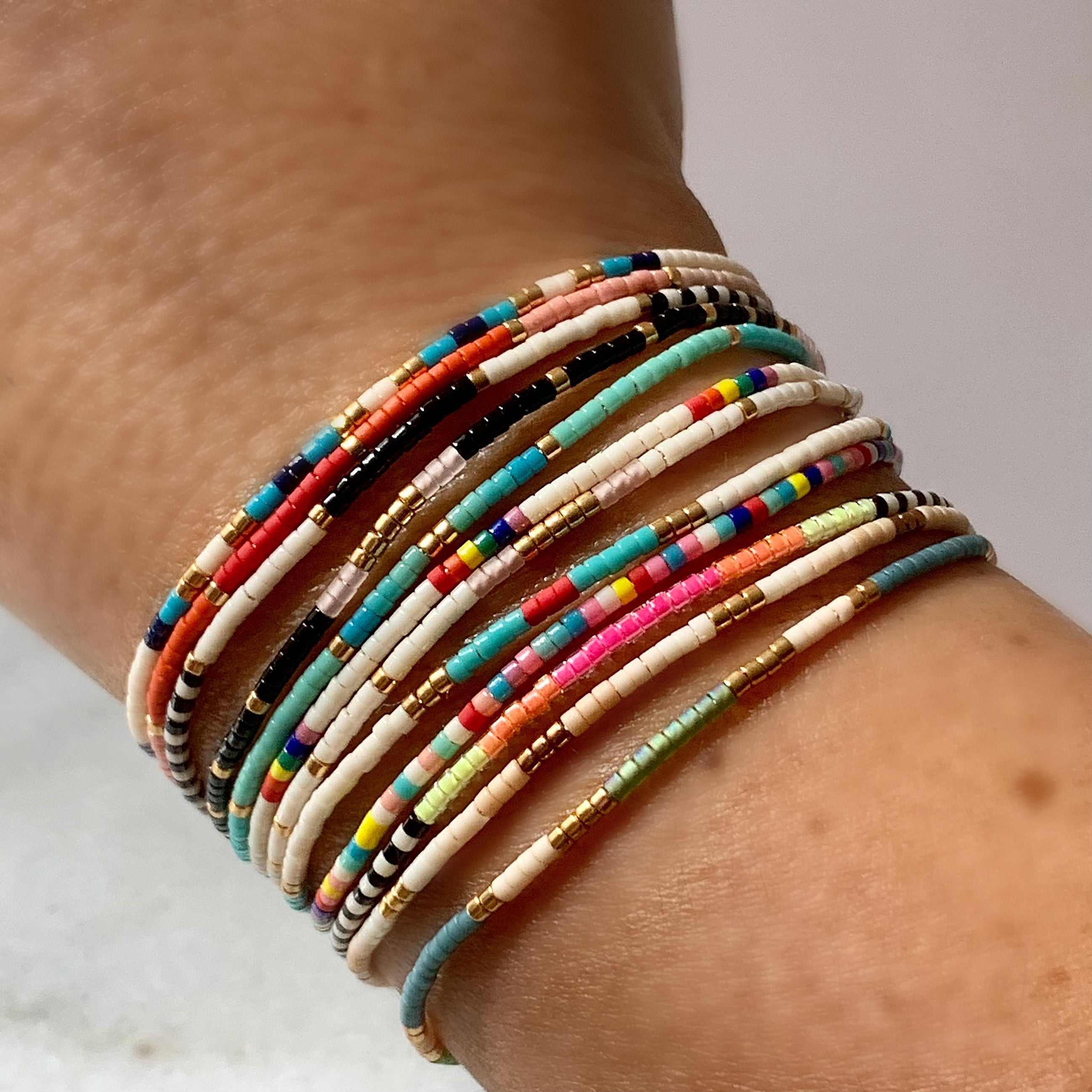 Beaded String Bracelet — ARUBA | Handmade by Libby & Smee