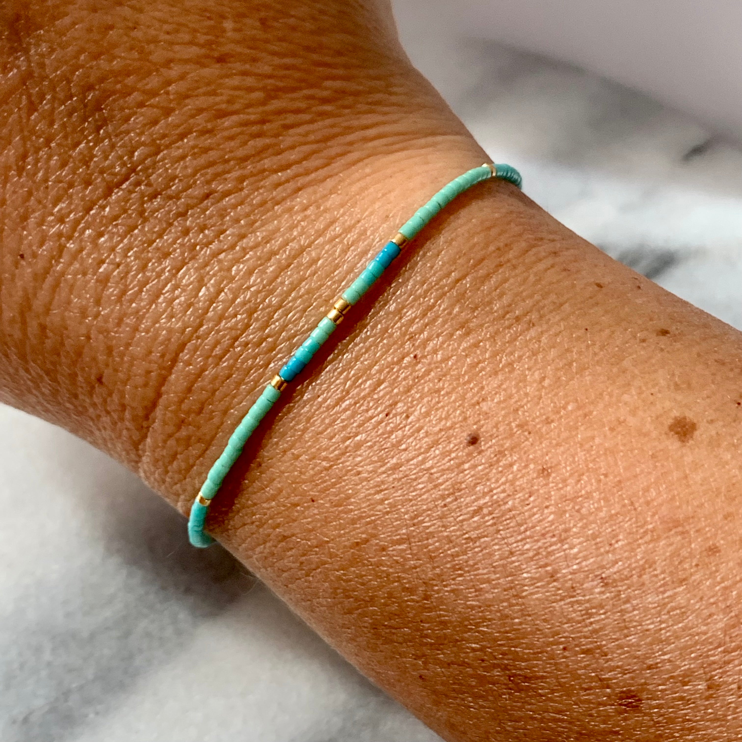 Beaded String Bracelet — ARUBA | Handmade by Libby & Smee