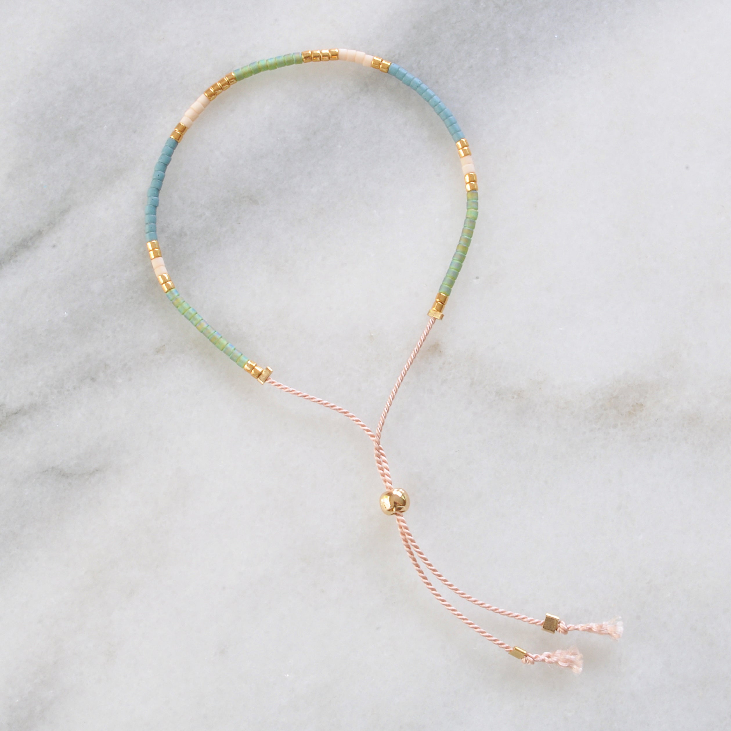 Beaded String Bracelet — MUTED