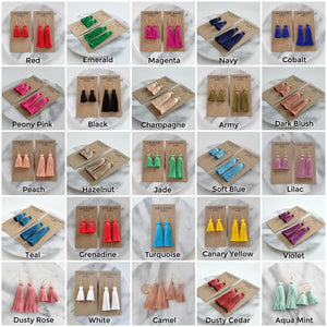 Classic Tassel Earrings in 25 Colors