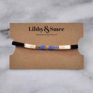Libby & Smee stretch tile bracelet in Midnight Colorblock 