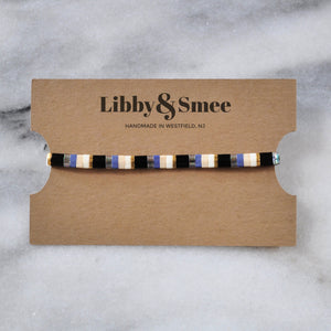 Libby & Smee stretch tile bracelet in Midnight