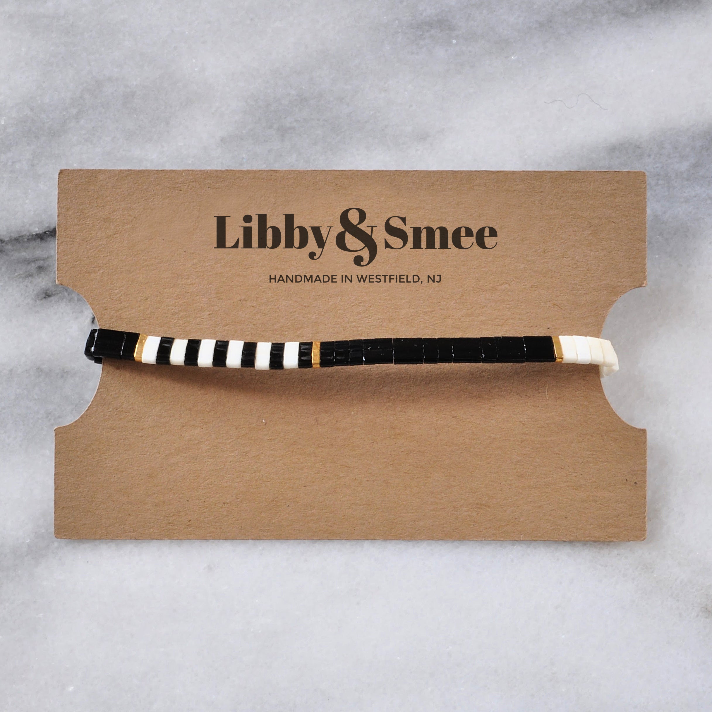 Libby & Smee stretch tile bracelet in Piano