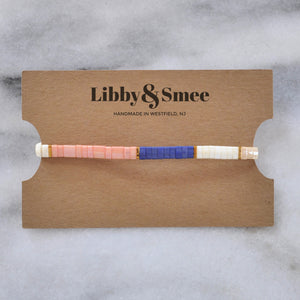 Libby & Smee stretch tile bracelet in Classic Colorblock