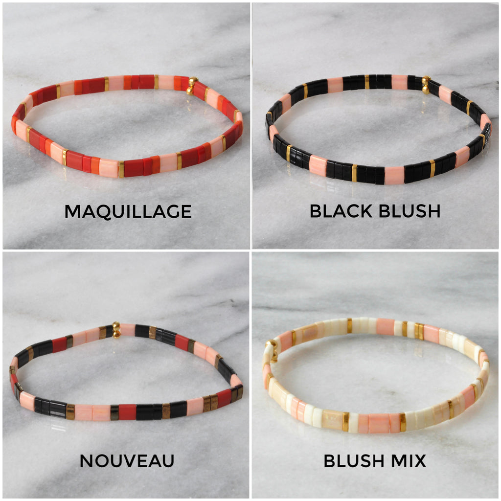 Stretch Tile Bracelets | Handmade by Libby & Smee