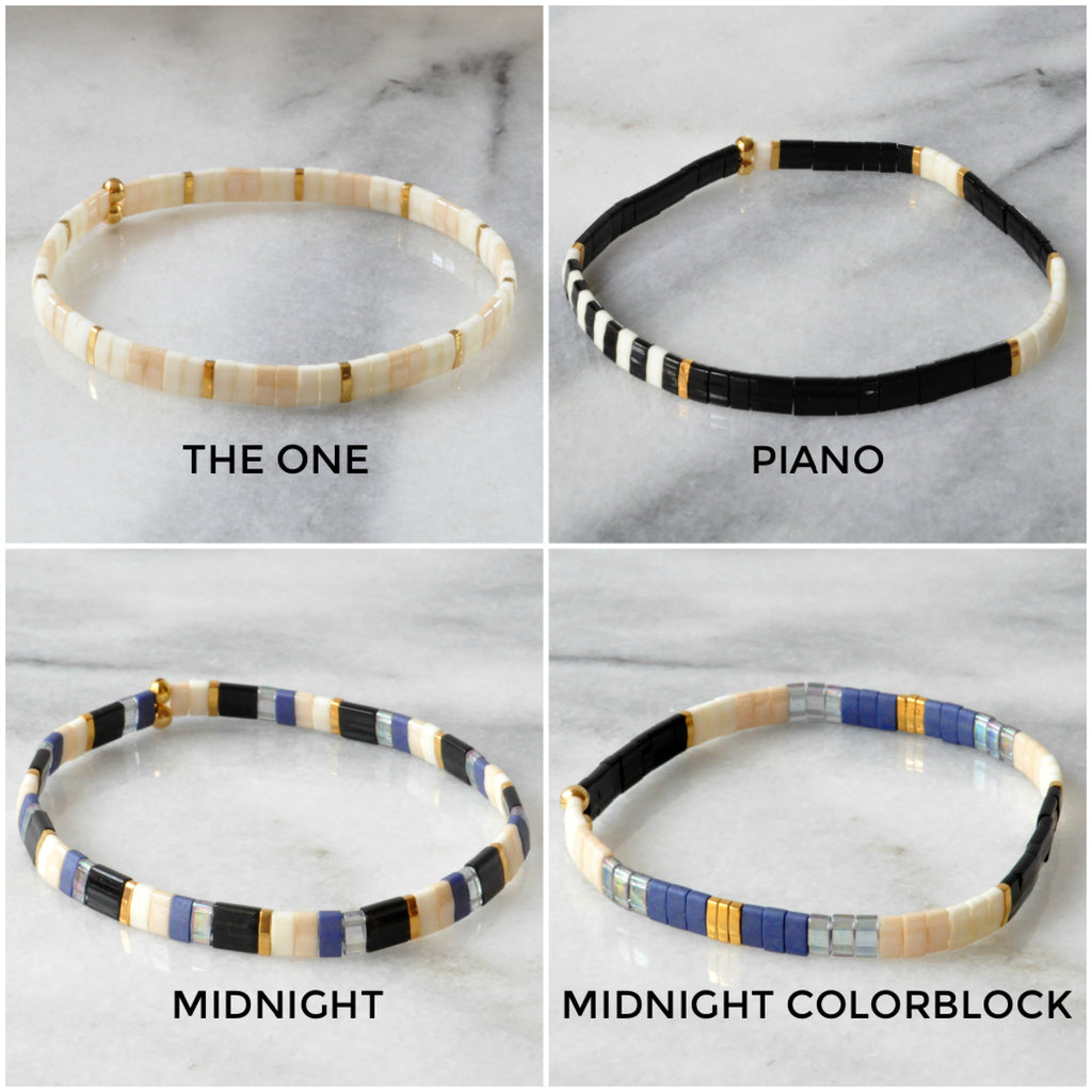 Stretch Tile Bracelets | Handmade by Libby & Smee