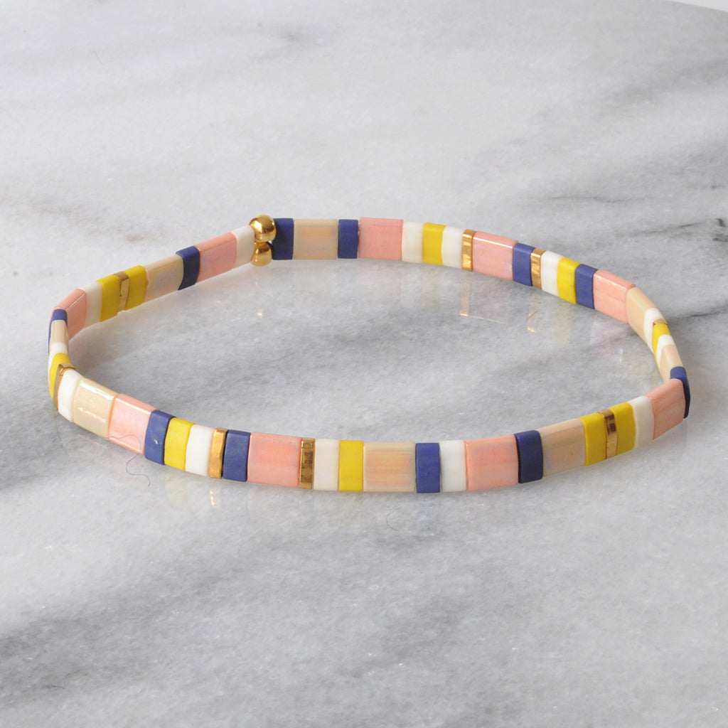 Stretch Tile Bracelet - The Classic | Handmade by Libby & Smee