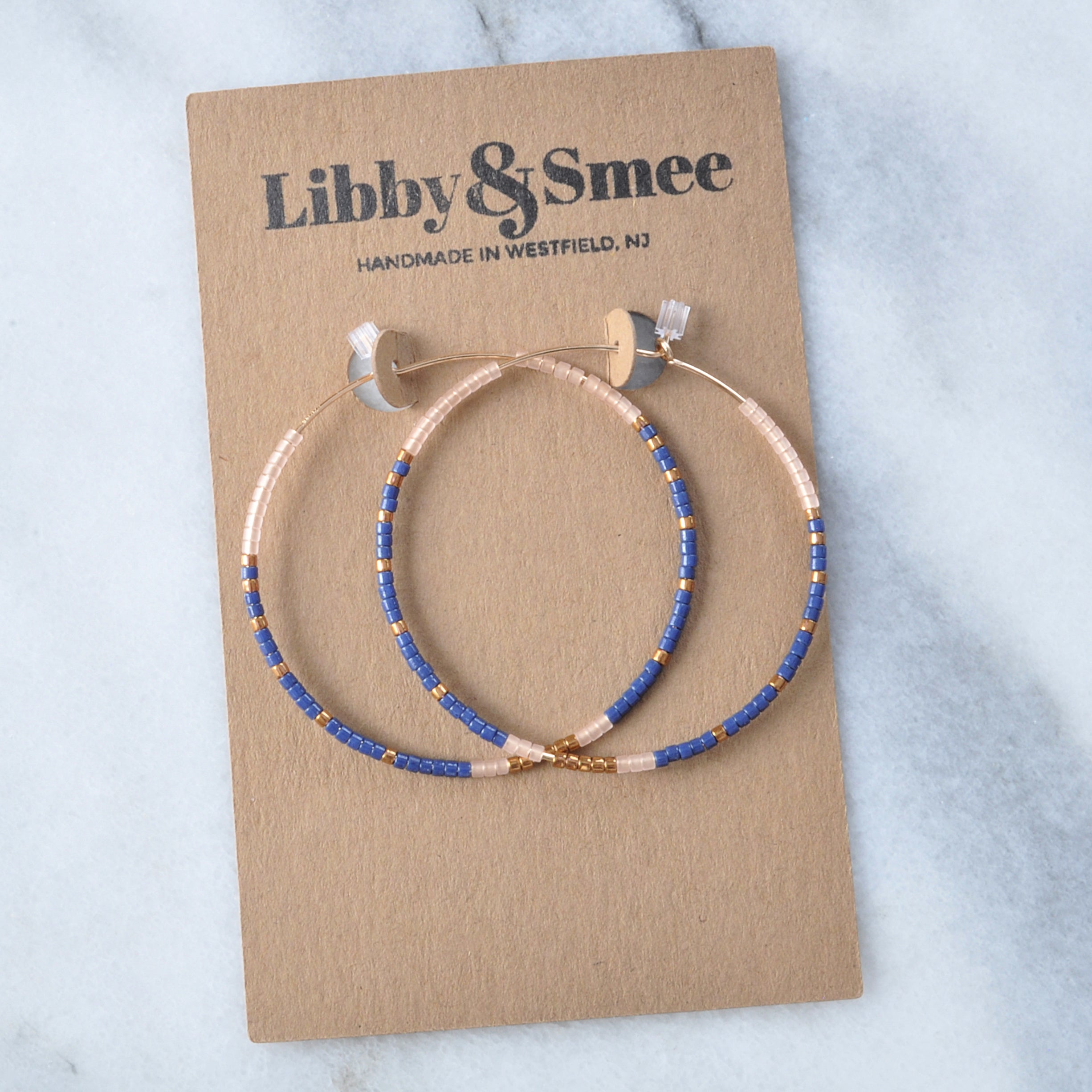 Libby & Smee gold filled seed bead hoop earrings