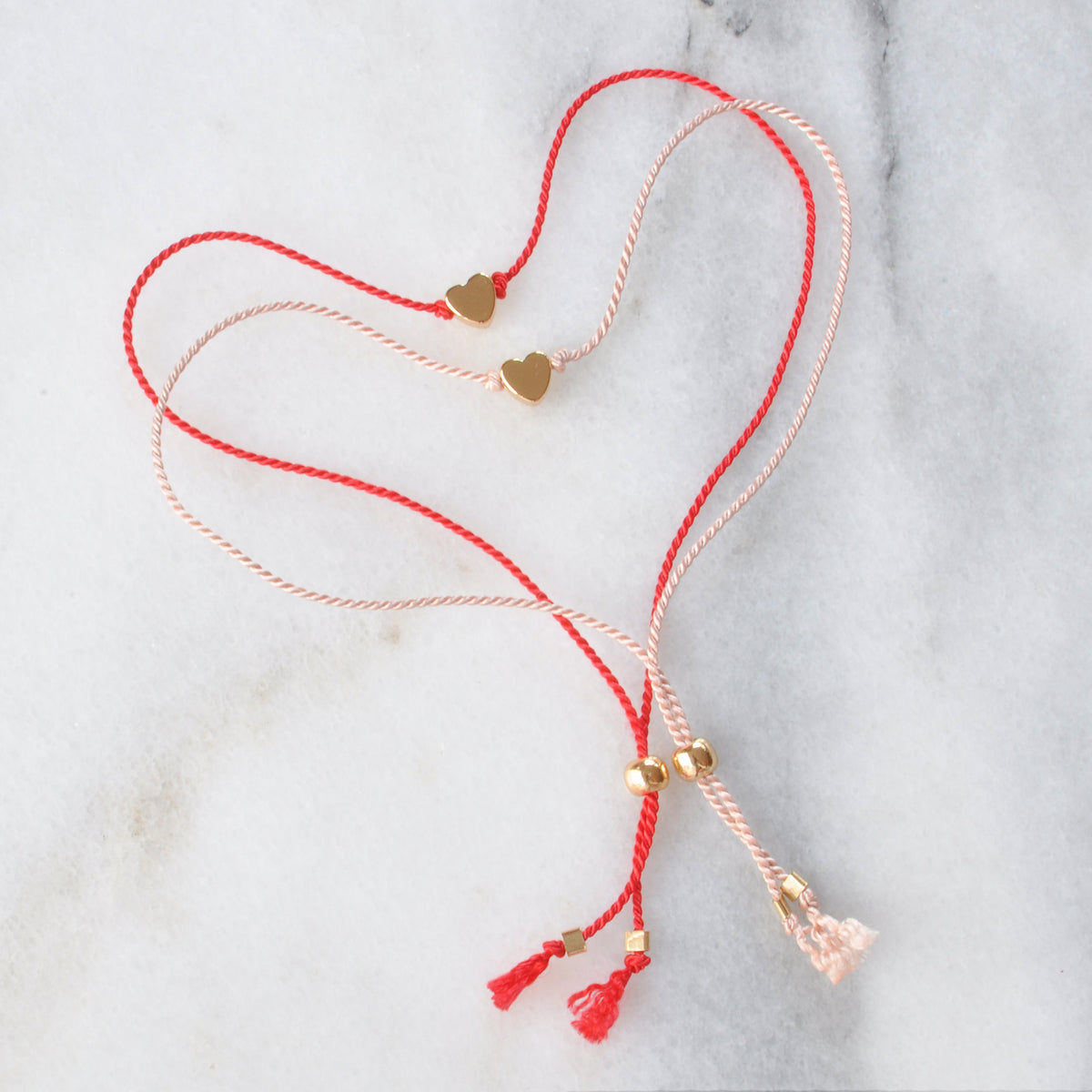 Heart String Bracelets | Handmade by Libby & Smee