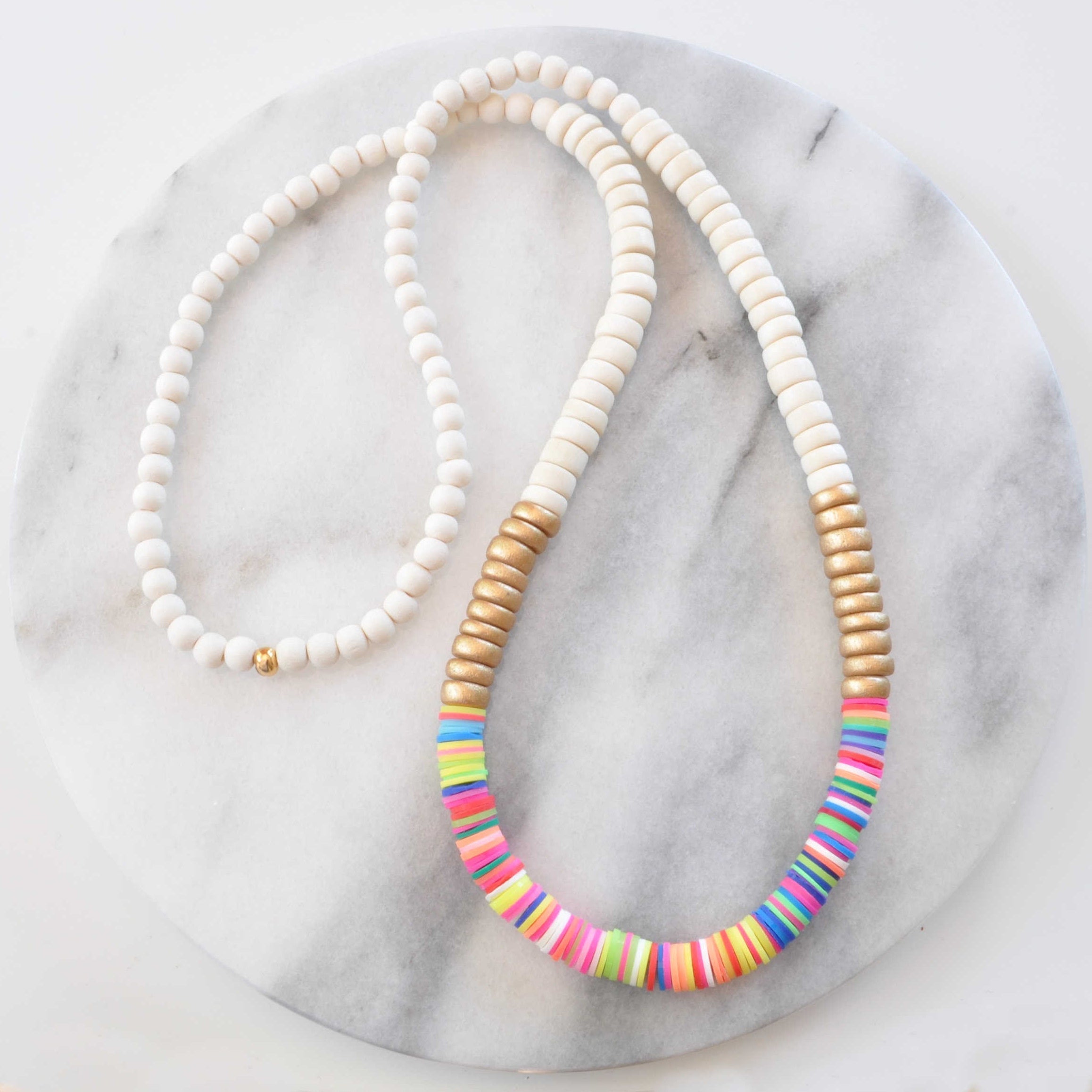 Rainbow Heishi Bead Freshwater Pearl Necklace, Beaded Necklace, Pearl  Necklace, Heishi Clay Bead Jewelry, Gifts for Her/him, Beaded Choker - Etsy